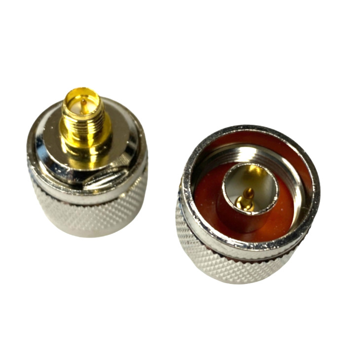 Adapter N plug / SMA-RP socket (REVERSE PIN)