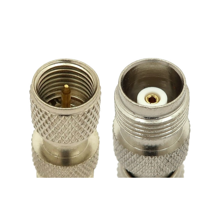 TNC socket/miniUHF plug adapter