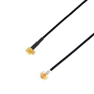 Pigtail uFL męski / MCX wtyk KĄTOWY  RF1.37 5cm