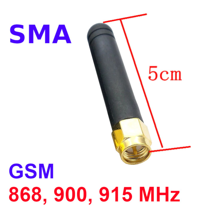 GSM Antenna 868Mhz /900Mhz /915MH 2.15 dBi SMA Plug