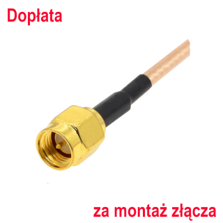 Montaż złącza SMA wtyk RG174/178/316/IPX
