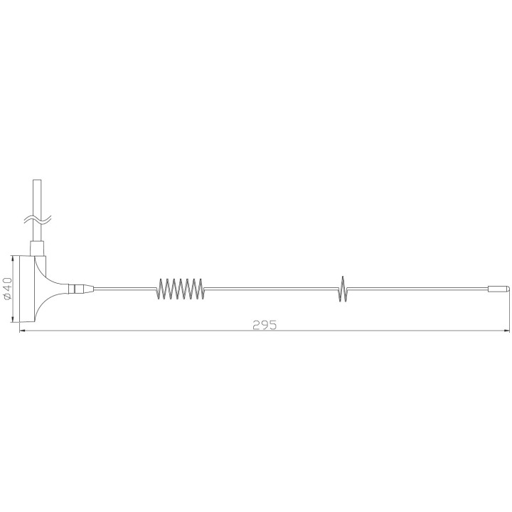 Antena GSM 3G LTE 5dBi pionowa MAGNES wt. MMCX X24