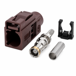 FAKRA cable socket RG316 CODE-F STRAIGHT