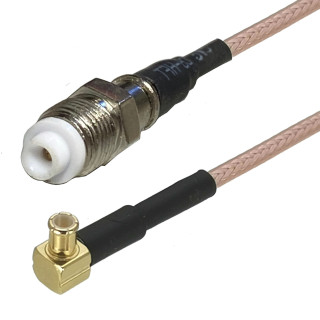 Pigtail MCX wtyk RA- FME gniazdo RG316 20cm