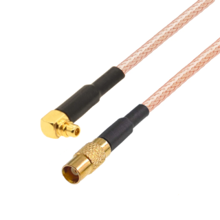 Pigtail MCX gniazdo / MMCX wtyk RA RG316 2m