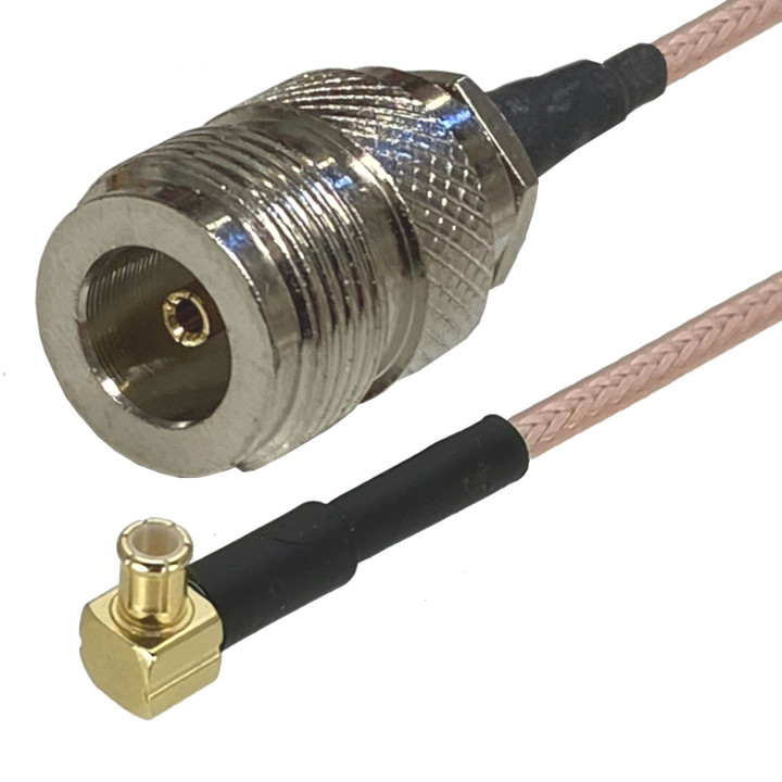 MCX socket to N socket RG316 20 cm RF cable | RF 50 Ω