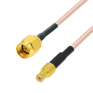 Pigtail MCX wtyk / SMA wtyk RG316 20cm
