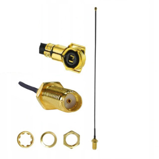RF jumper MHF4 socket to SMA socket RF0.81 5 cm | RF 50 Ω