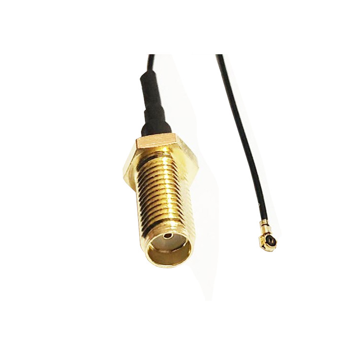 Pigtail MHF4 żeński / SMA gniazdo RF0.81 15cm