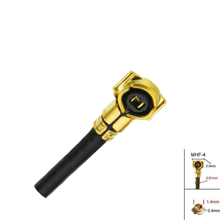 MHF4 socket RF0.81 10 cm Miniature RF cable | RF 50 Ω