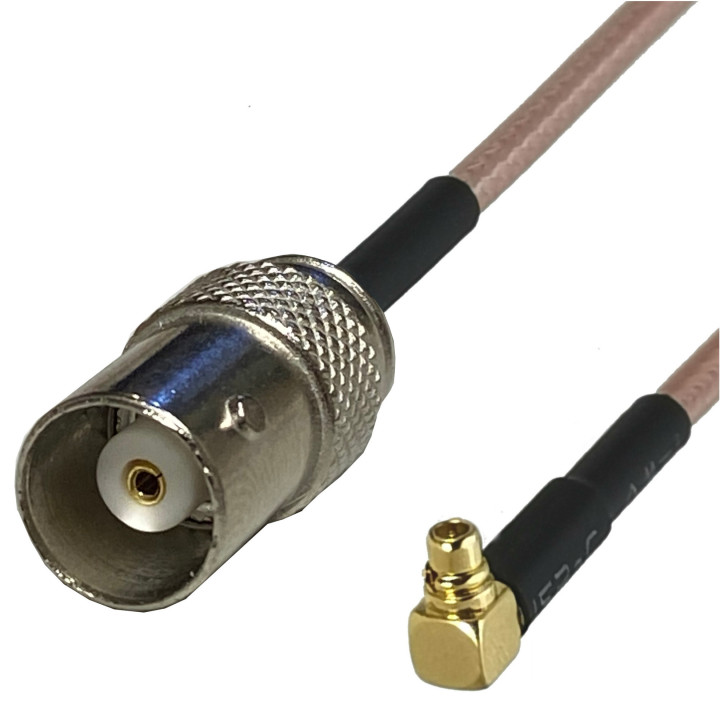 MMCX plug to BNC socket RG316 20 cm RF cable | RF 50 Ω
