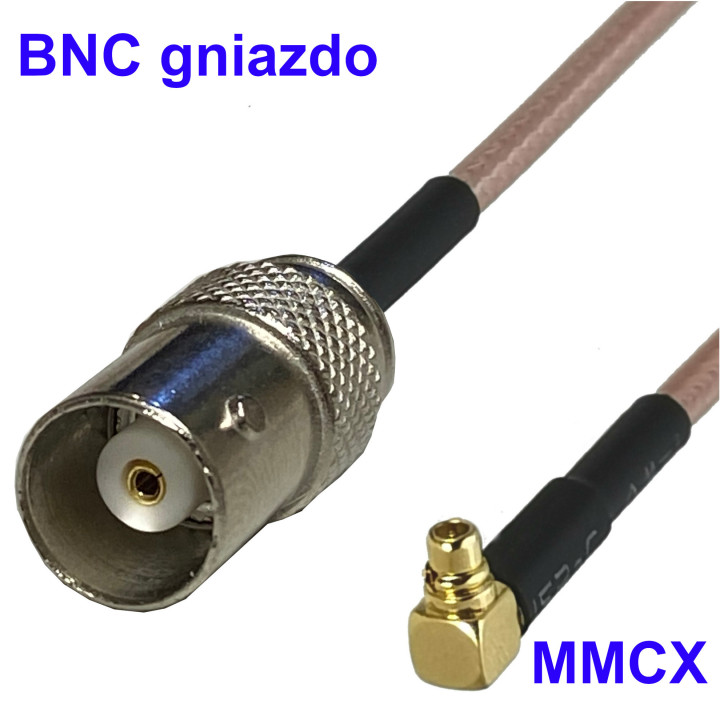 MMCX plug to BNC socket RG316 20 cm RF cable | RF 50 Ω