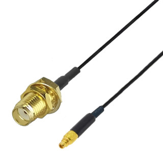 Pigtail MMCX wtyk / SMA gniazdo RF1.37 5cm