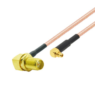 Pigtail MMCX wtyk RA/SMA-RP gniazdo RA RG316 20cm 