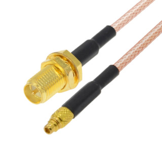 Pigtail MMCX wtyk / SMA-RP gniazdo RG178 30cm 