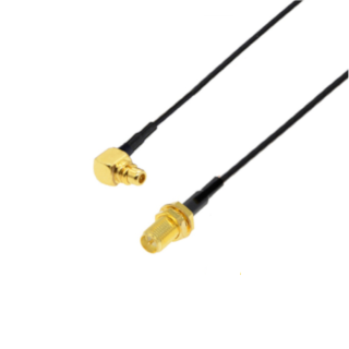 Pigtail MMCX wtyk / SMA-RP gniazdo RF1.37 5cm