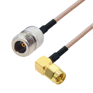 Pigtail N gniazdo / SMA wtyk RA RG316 4m