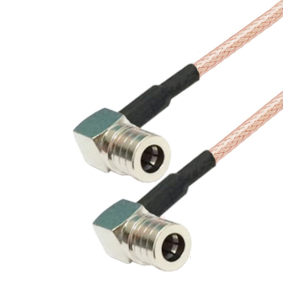 Pigtail QMA plug / QMA plug ANGLED RG316 50cm