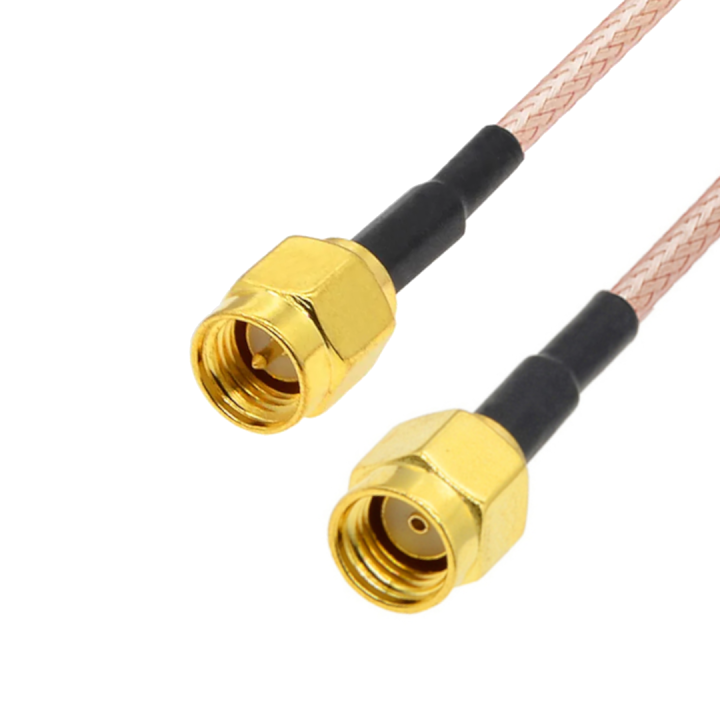 Pigtail SMA wtyk / SMA-RP wtyk RG316 1m