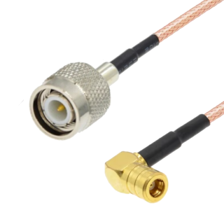 SMB socket to TNC plug RG316 50 cm cable assembly | RF 50 Ω
