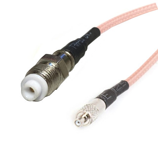 HF-Kabel TS9 Buchse auf FME Buchse RG316 15 cm | RF 50 Ω