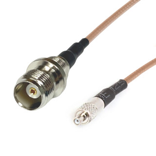 HF-Kabel TS9 Buchse auf TNC Buchse RG316 10 cm | RF 50 Ω