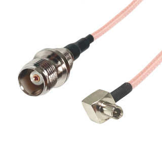 RF Jumper TS9 Stecker auf TNC Buchse RG316 15 cm | RF 50 Ω