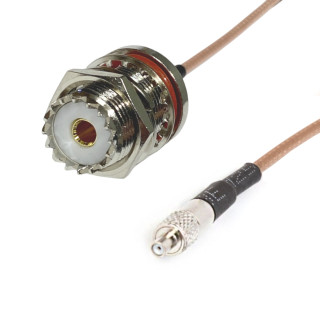 RF Jumper TS9 Buchse auf UHF Buchse RG316 15 cm | RF 50 Ω