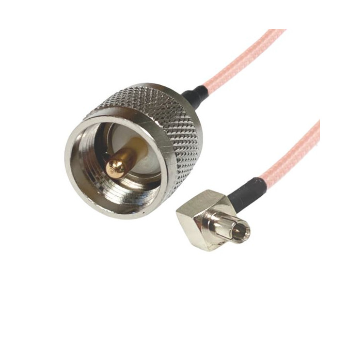 HF-Kabel TS9 Stecker auf UHF Stecker RG316 15 cm | RF 50 Ω
