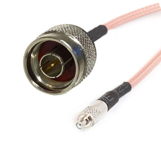 TS9 Buchse auf N Stecker RG316 15 cm Kabelkonfektion | RF 50 Ω
