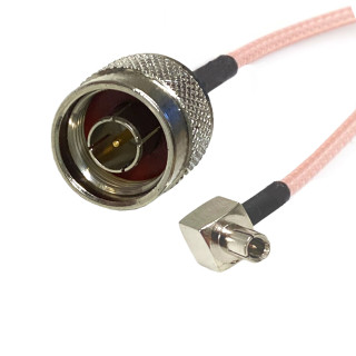 TS9 Stecker auf N Stecker RG316 15 cm Kabelkonfektion | RF 50 Ω