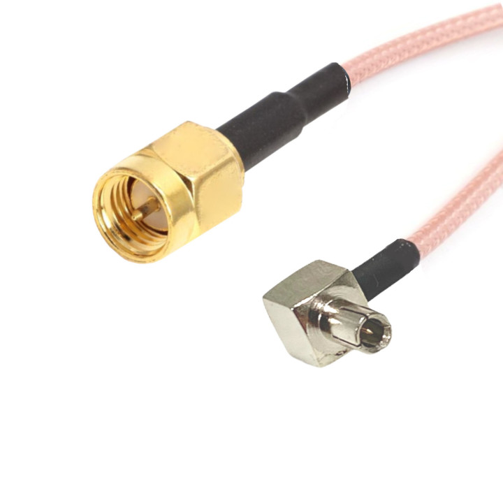 Pigtail TS9 plug to SMA plug RG316 15 cm | RF 50 Ω