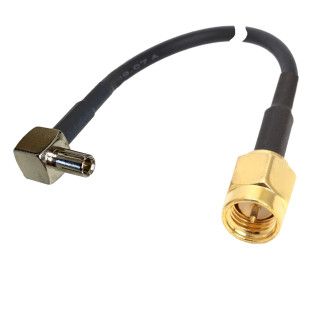 Pigtail TS9 plug to SMA plug RG174 2 m | RF 50 Ω