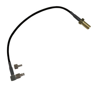 CRC9 Buchse auf TS9 Buchse RG174 15 cm Kabelkonfektion | RF 50 Ω