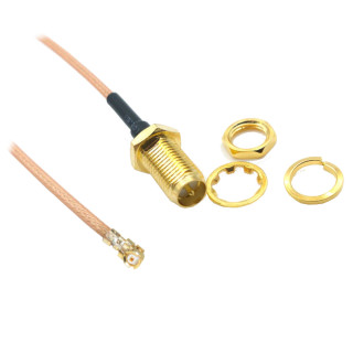 Pigtail U.FL auf SMA Buchse RG178 50 cm | RF 50 Ω