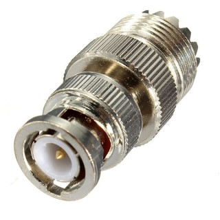 RF connector BNC plug / UHF socket | RF 50 Ω