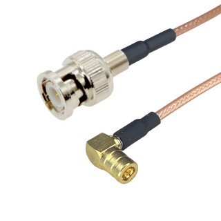 Pigtail BNC wtyk / SMB gniazdo RA RG316 3m