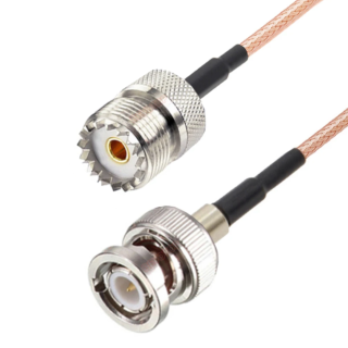 Pigtail  BNC wtyk / UHF gnizado RG316 2m 