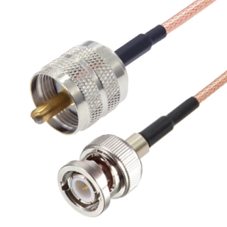 Pigtail BNC wtyk / UHF wtyk RG316 10m PP 