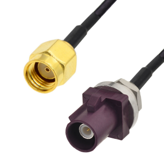 Pigtail FAKRA wtyk CODE-D / SMA-RP wtyk 50cm