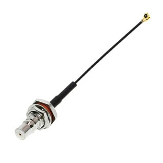 Pigtail MHF4 żeński / QMA gniazdo RF1.13 15cm