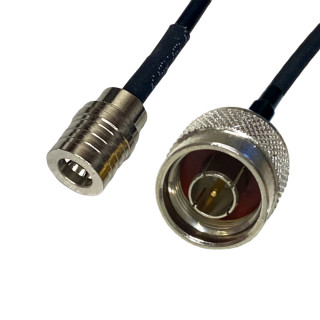 Pigtail QMA wtyk / N wtyk RG174 20cm