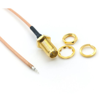 Pigtail SMA socket RG178 20 cm | RF 50 Ω