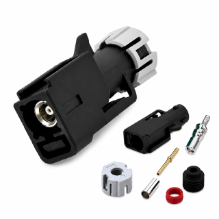 FAKRA socket RG316 CODE-A straight waterproof