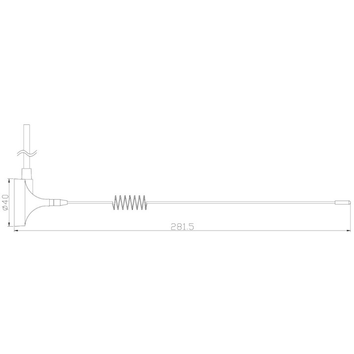 Antena GSM 3G LTE 5dBi pionowa MAGNES wt. MMCX X25