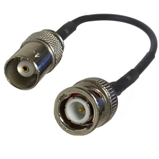Pigtail BNC socket to BNC plug RG174 1 m | RF 50 Ω