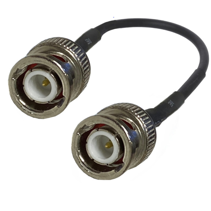 Pigtail BNC plug / BNC plug RG174 1m
