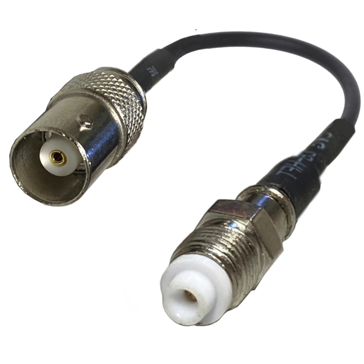 Pigtail BNC socket / FME socket RG174 1m