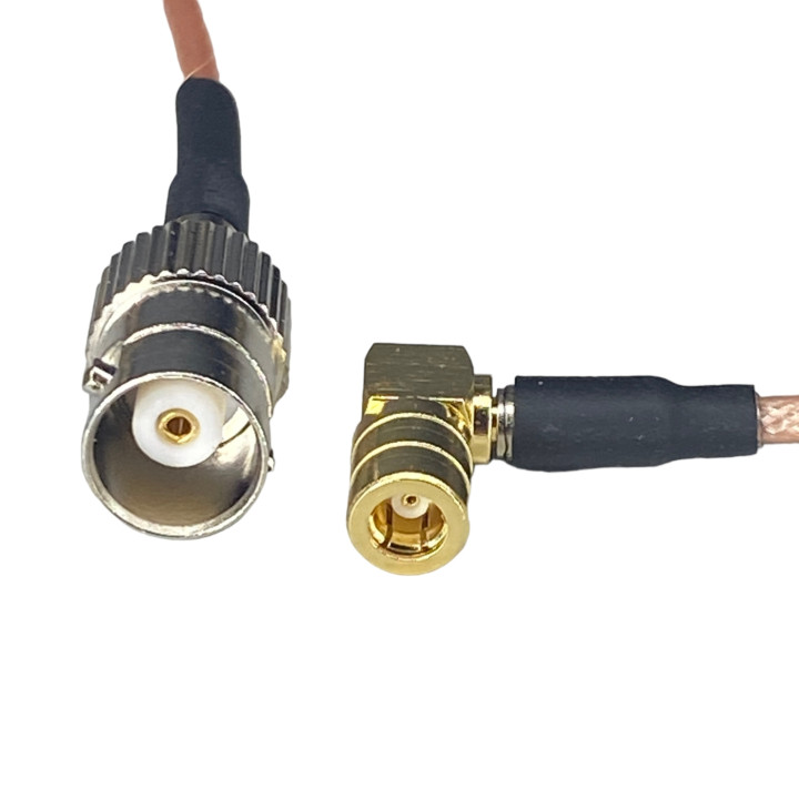 Pigtail BNC gniazdo / SMB gniazdo RA RG316 50cm