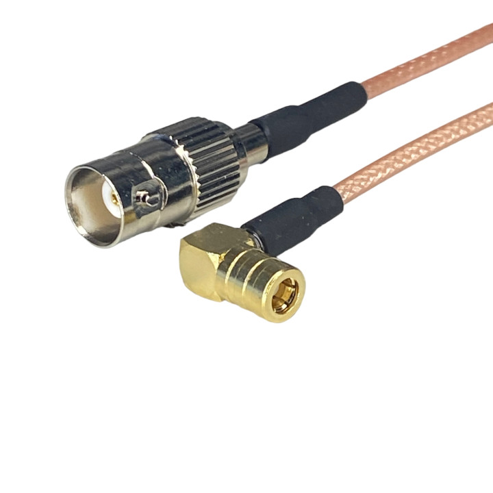 Pigtail BNC gniazdo / SMB gniazdo RA RG316 50cm